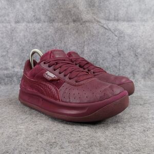 Puma Shoes Womens 6 Sneakers Lifestyle Trainers Leather Velvet California Purple